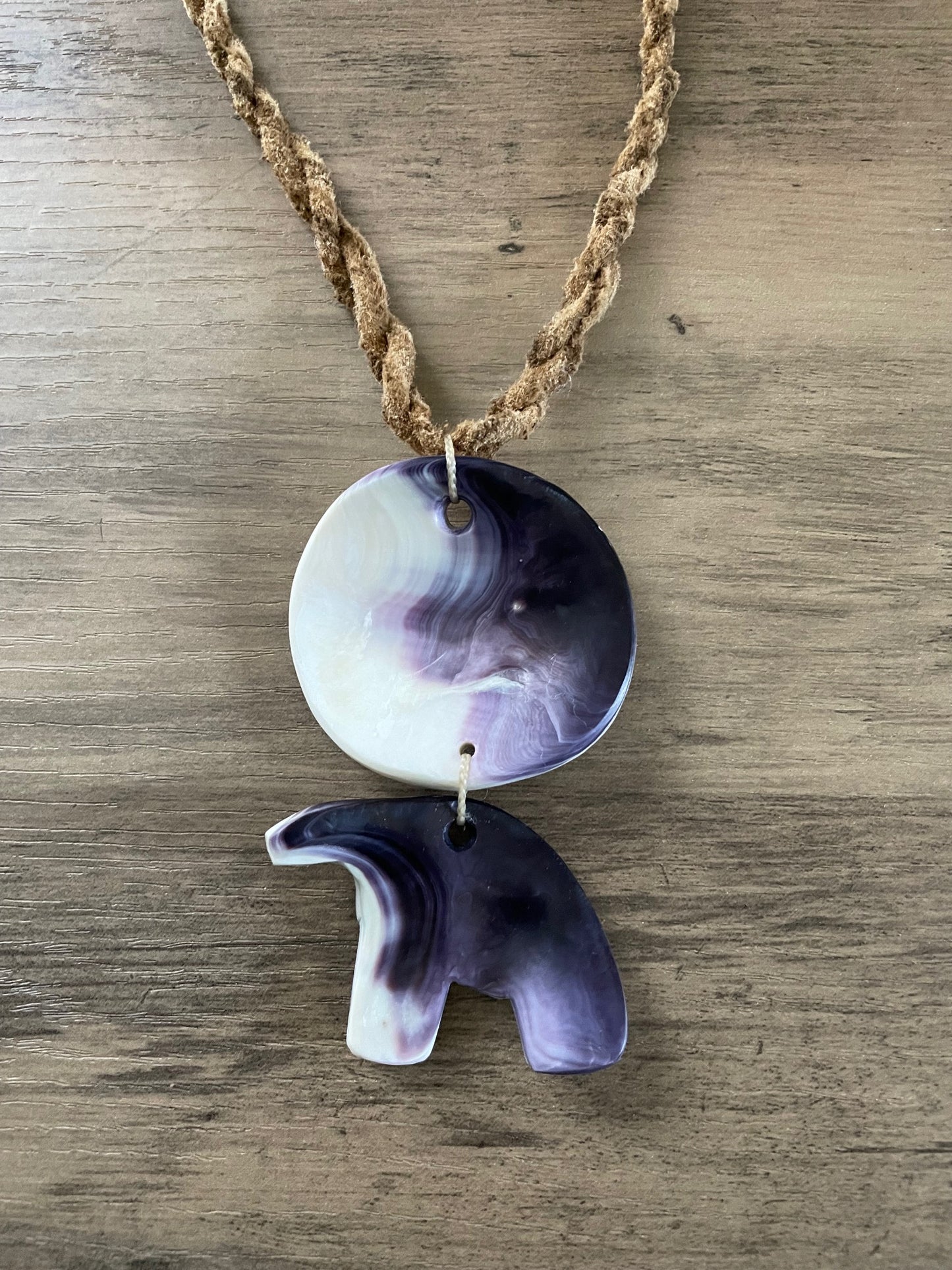 Mother Earth and Bear Necklace