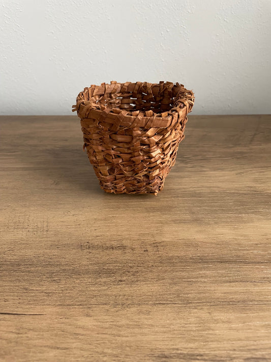 Twined Cedar Berry Basket