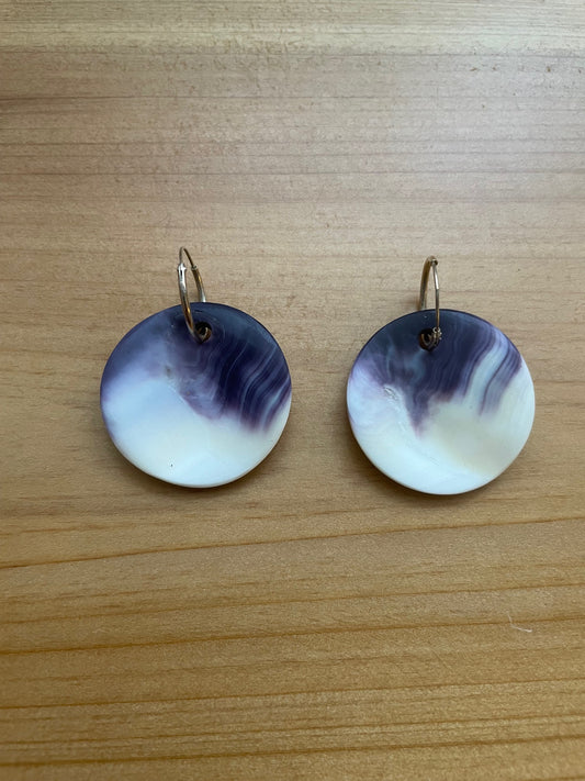 Large Sun Disc Earrings