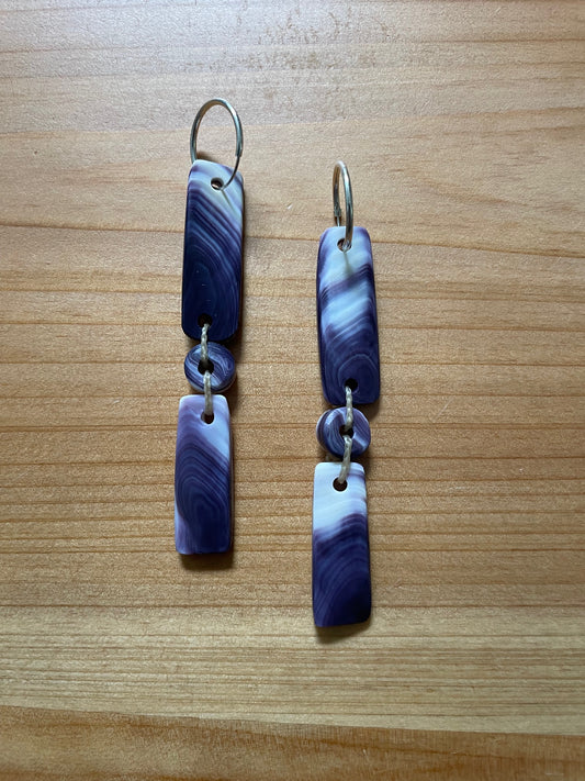 Two-Tiered Wampum earrings II