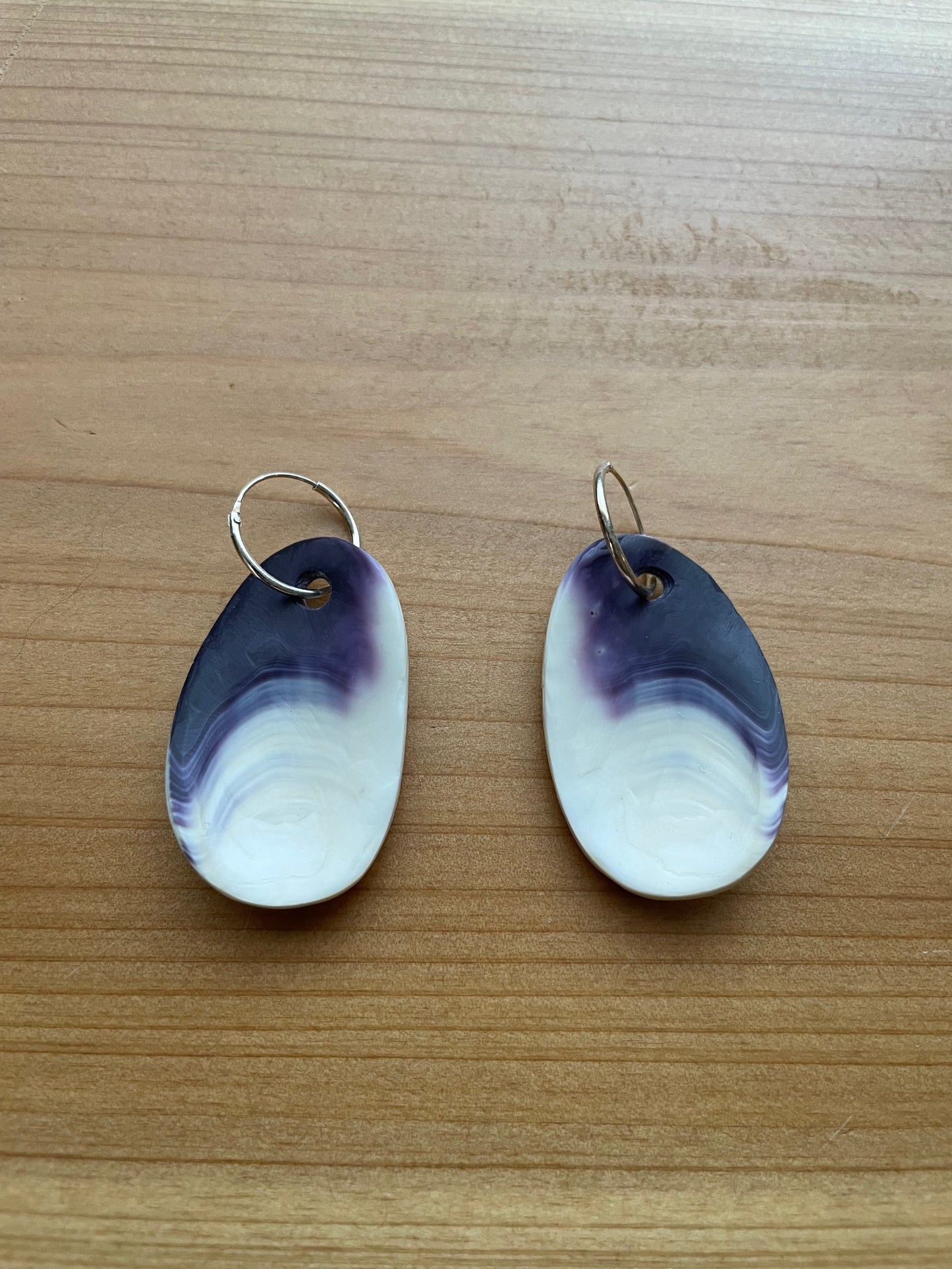 Oval Wampum Earrings