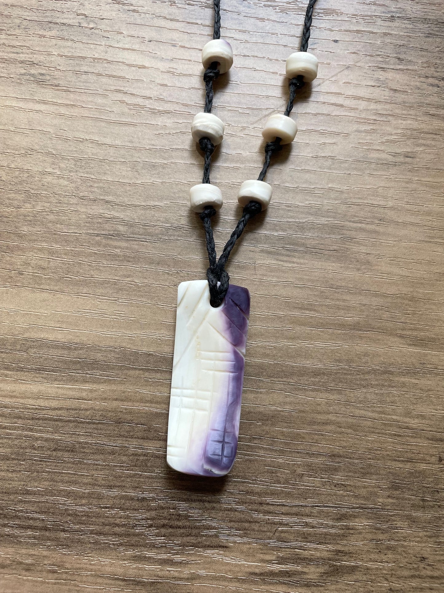 White Corn Wampum Necklace