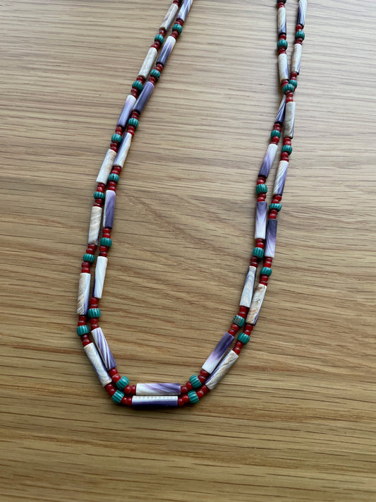 Autumn Wampum Necklace