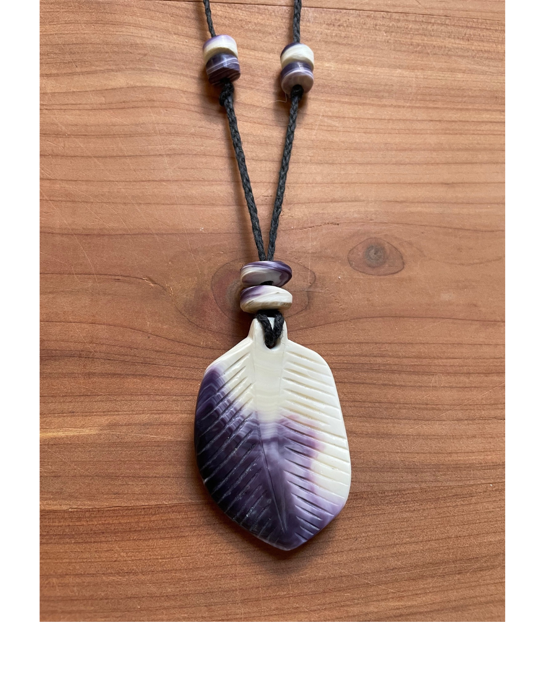 Hawk Plummage Wampum Necklace